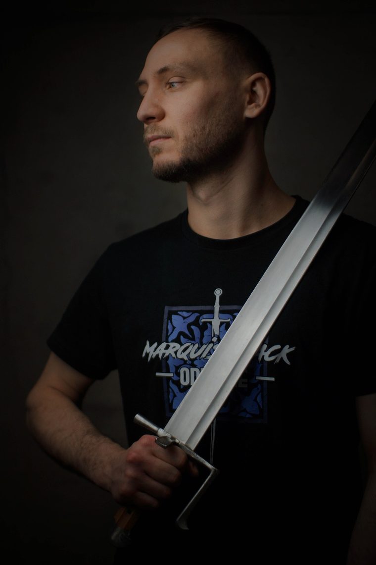 Maxence Favre en tenue de protection
